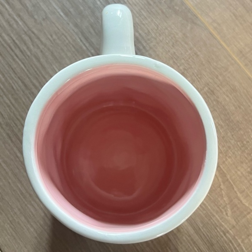 Hello Spring Pink & White Ceramic Mug New Item 4” Tall‎ Cup - Picture 6 of 8